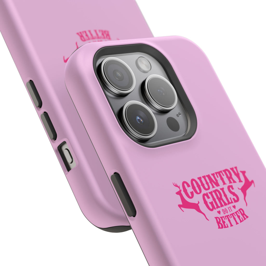 Country Girls Do It Better Pink Impact-Resistant Phone Case