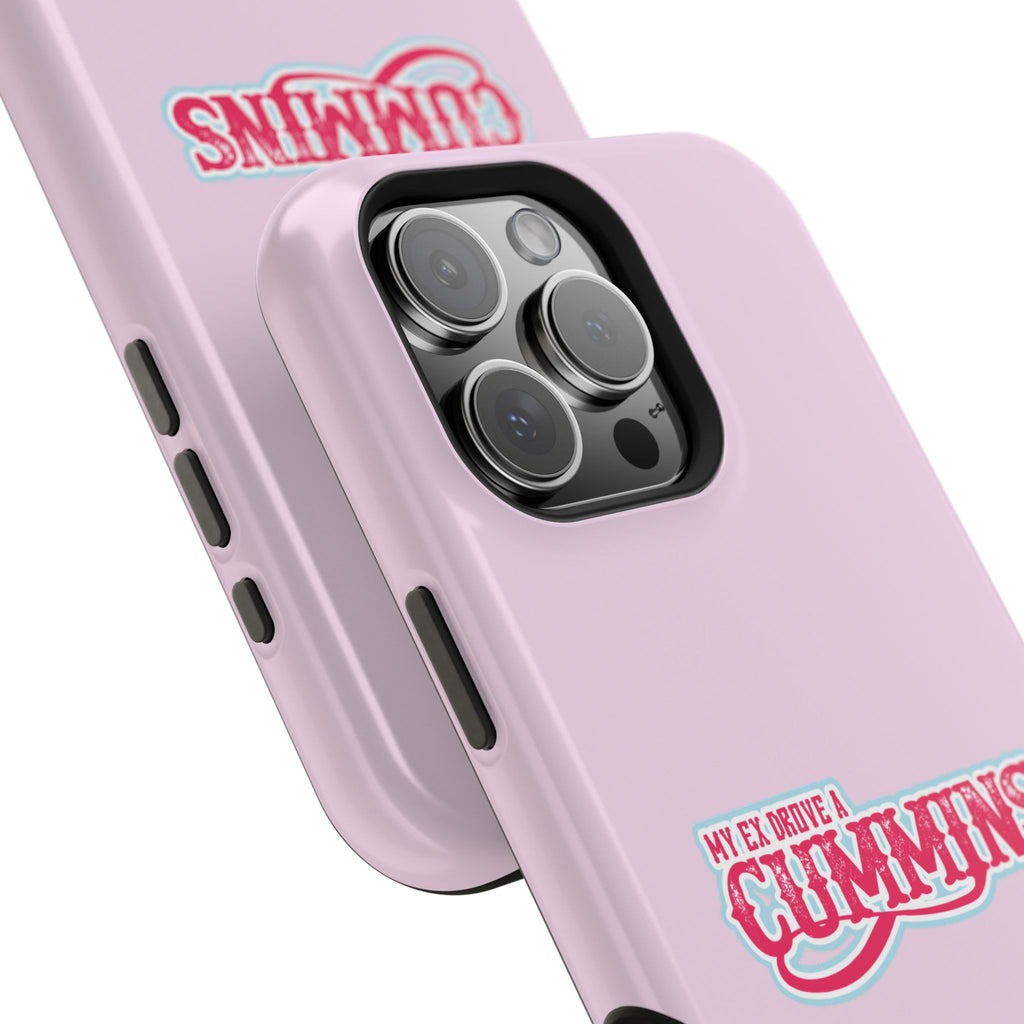 Impact-Resistant Phone Case — "My Ex Drove a Cummins" Pink Protective Cover