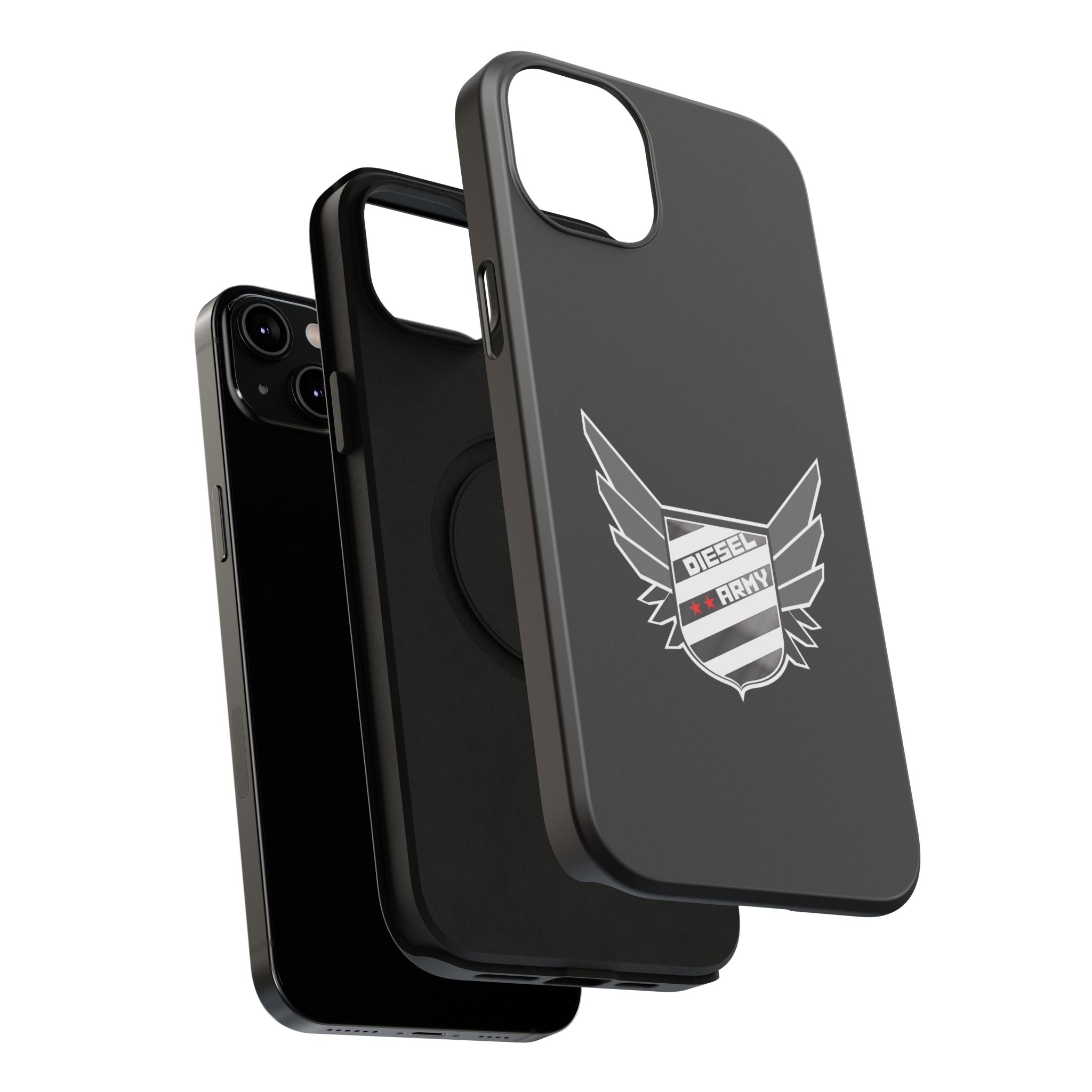 Phone Case — Black Diesel Army Emblem Impact-Resistant Case