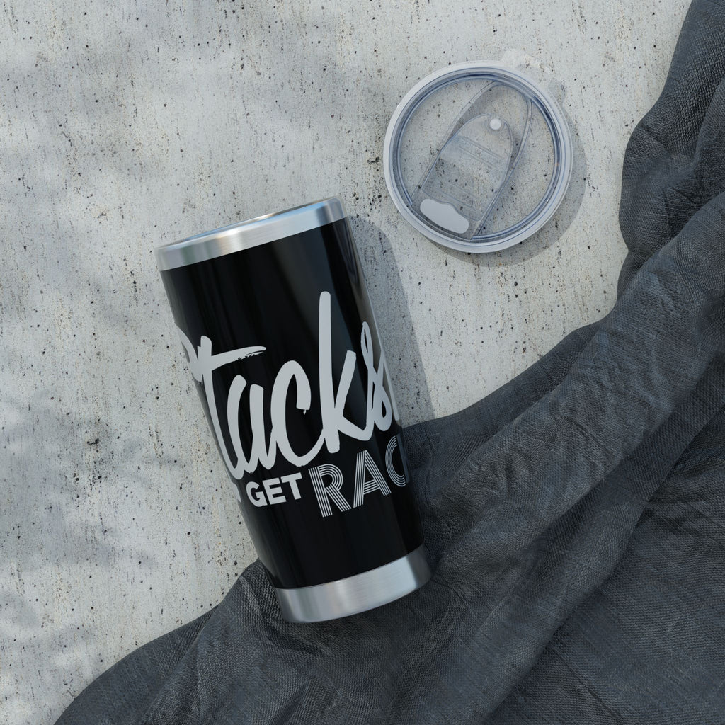 20oz Stainless Tumbler - 'Sticks Get Racked' Black Travel Mug