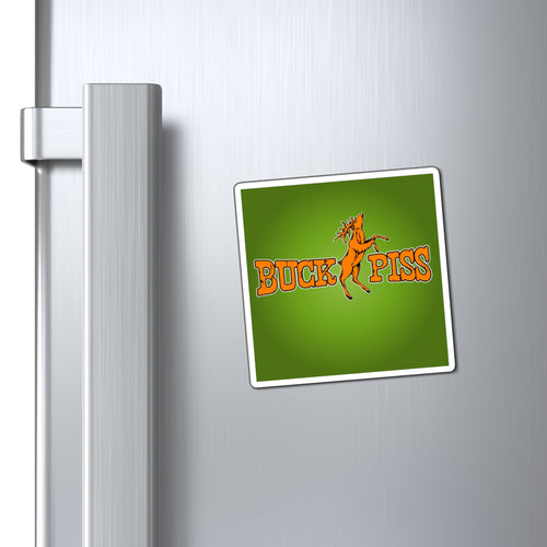 Buck Piss Deer Magnet — Funny Hunting Refrigerator Magnet