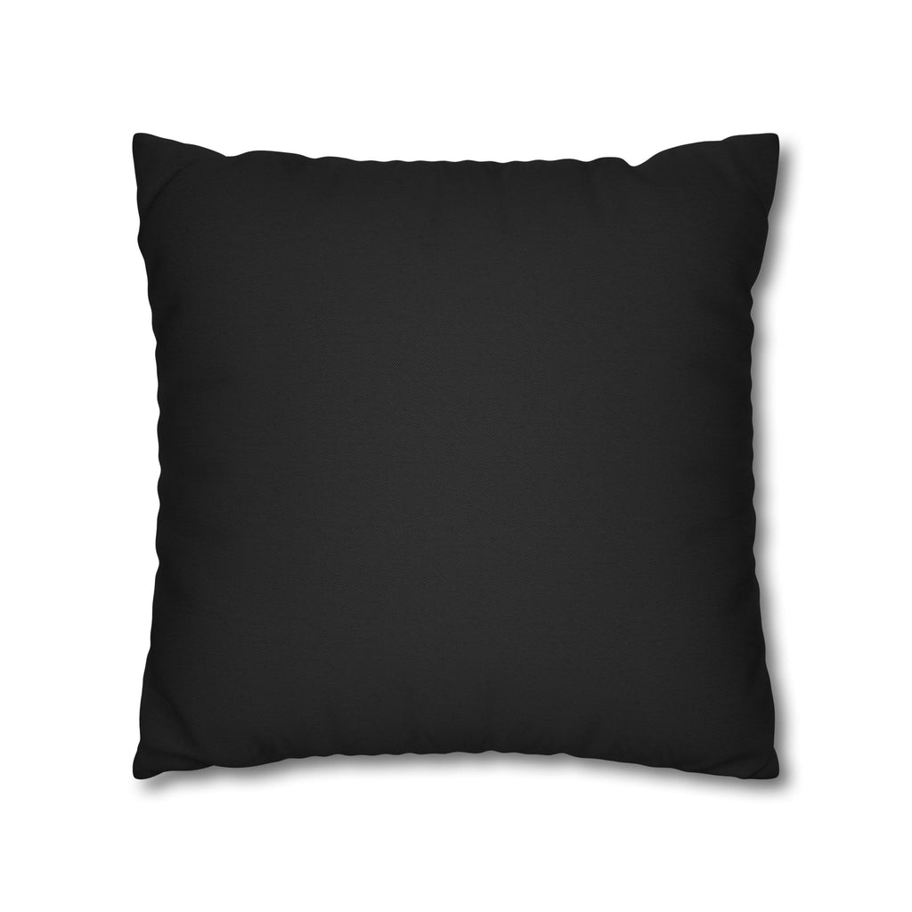 Black Shield Wing Accent Pillowcase — 'Genuine' Crest Pattern Decorative Throw Pillow