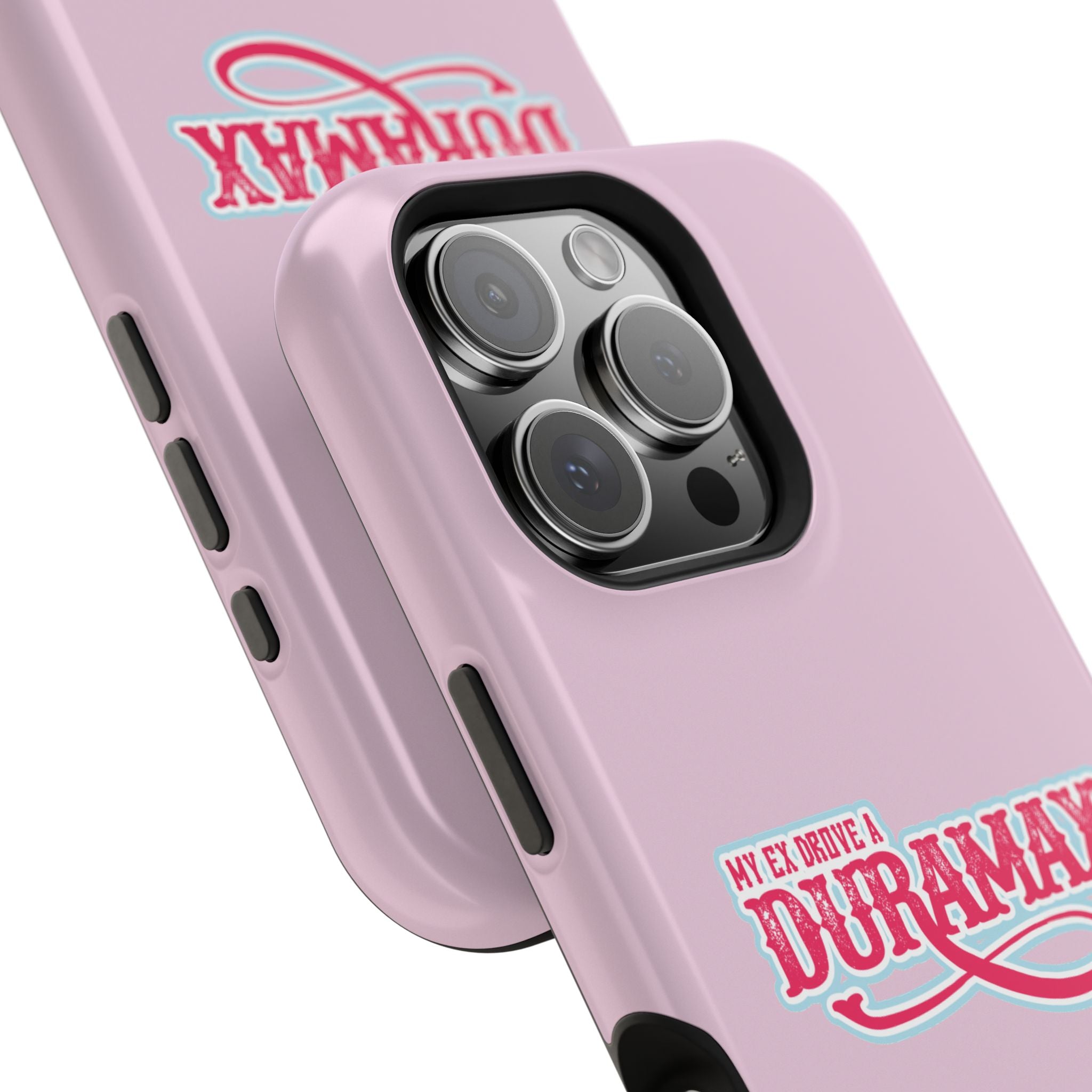 Duramax Phone Case — Impact-Resistant Pink Protective Case with “My Ex Drove a Duramax” Graphic