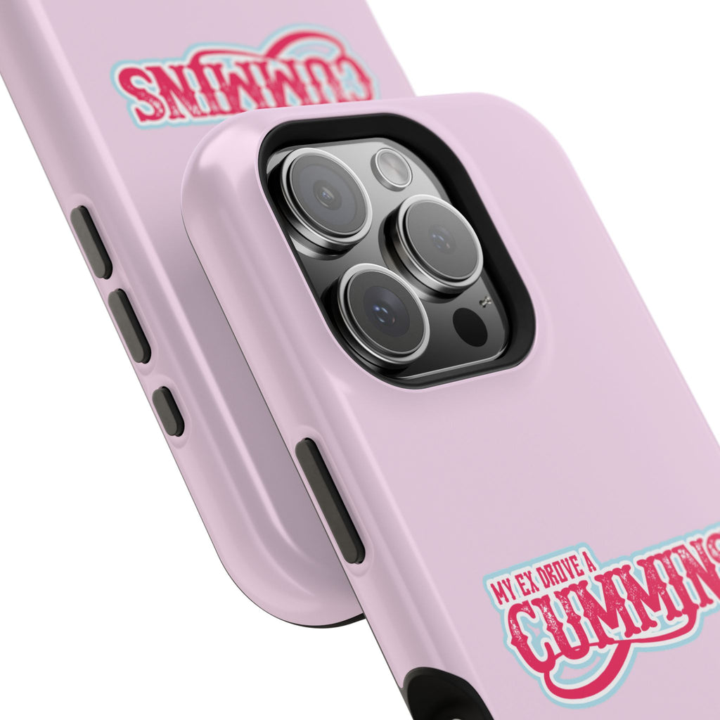 Impact-Resistant Phone Case — "My Ex Drove a Cummins" Pink Protective Cover