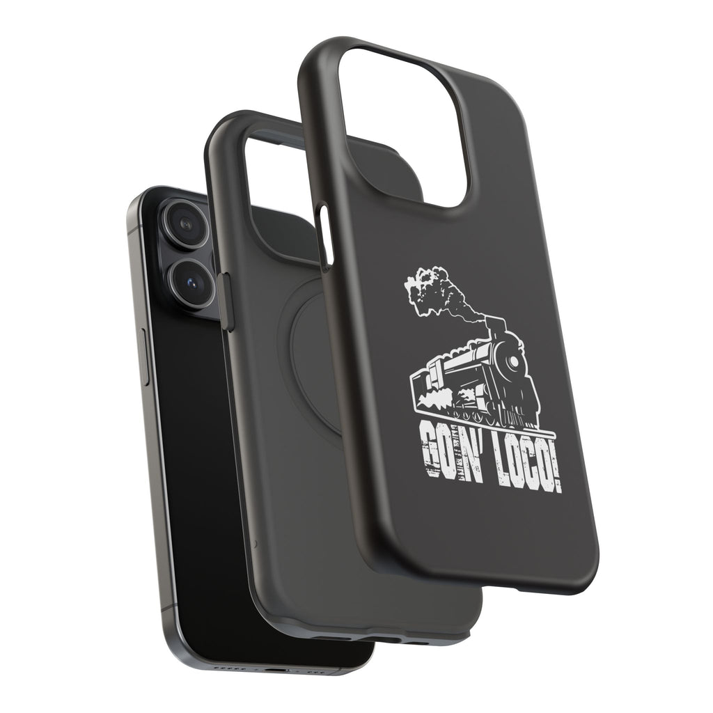Train Graphic Phone Case — “Goin' Loco!” Impact-Resistant Protective Case