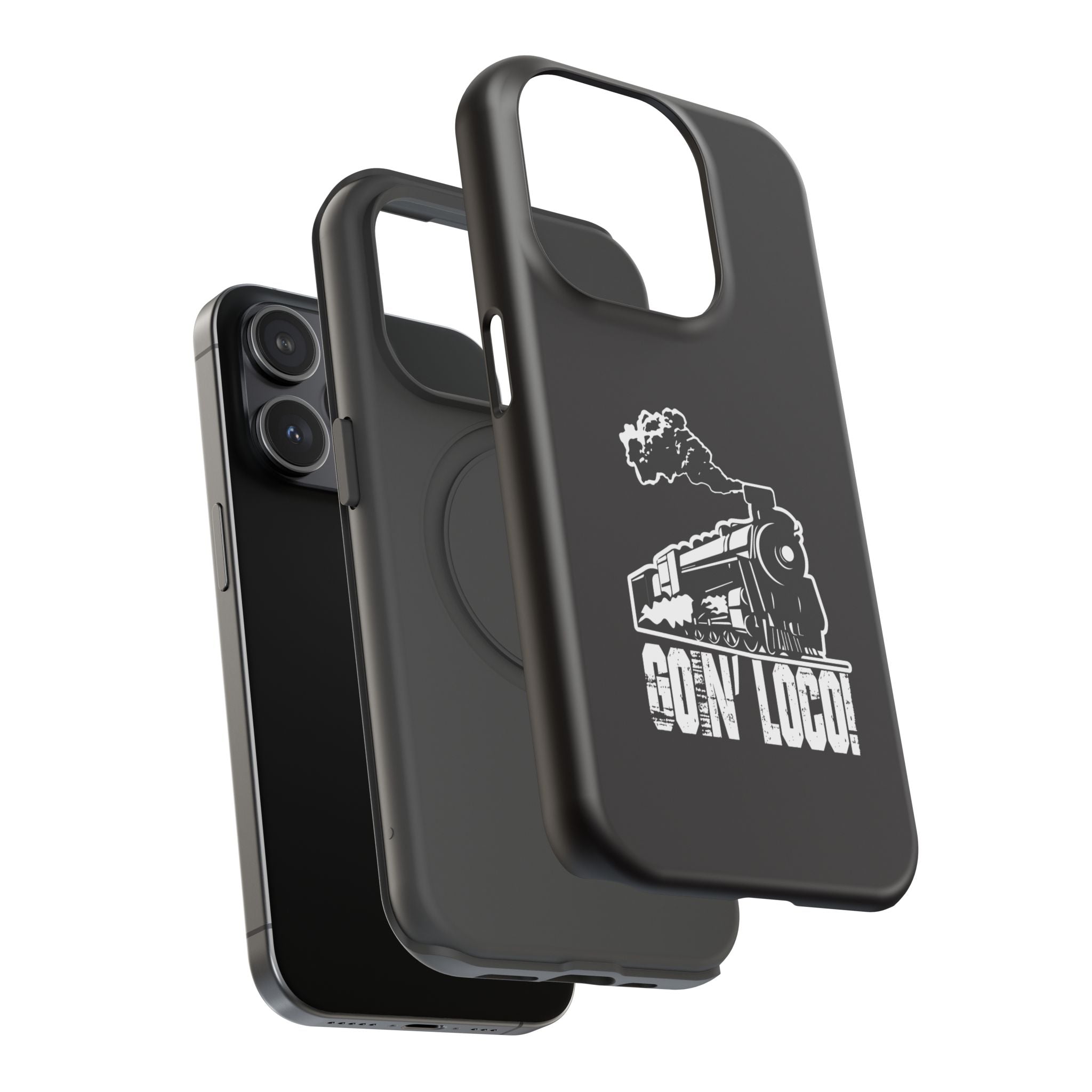 Train Graphic Phone Case — “Goin' Loco!” Impact-Resistant Protective Case