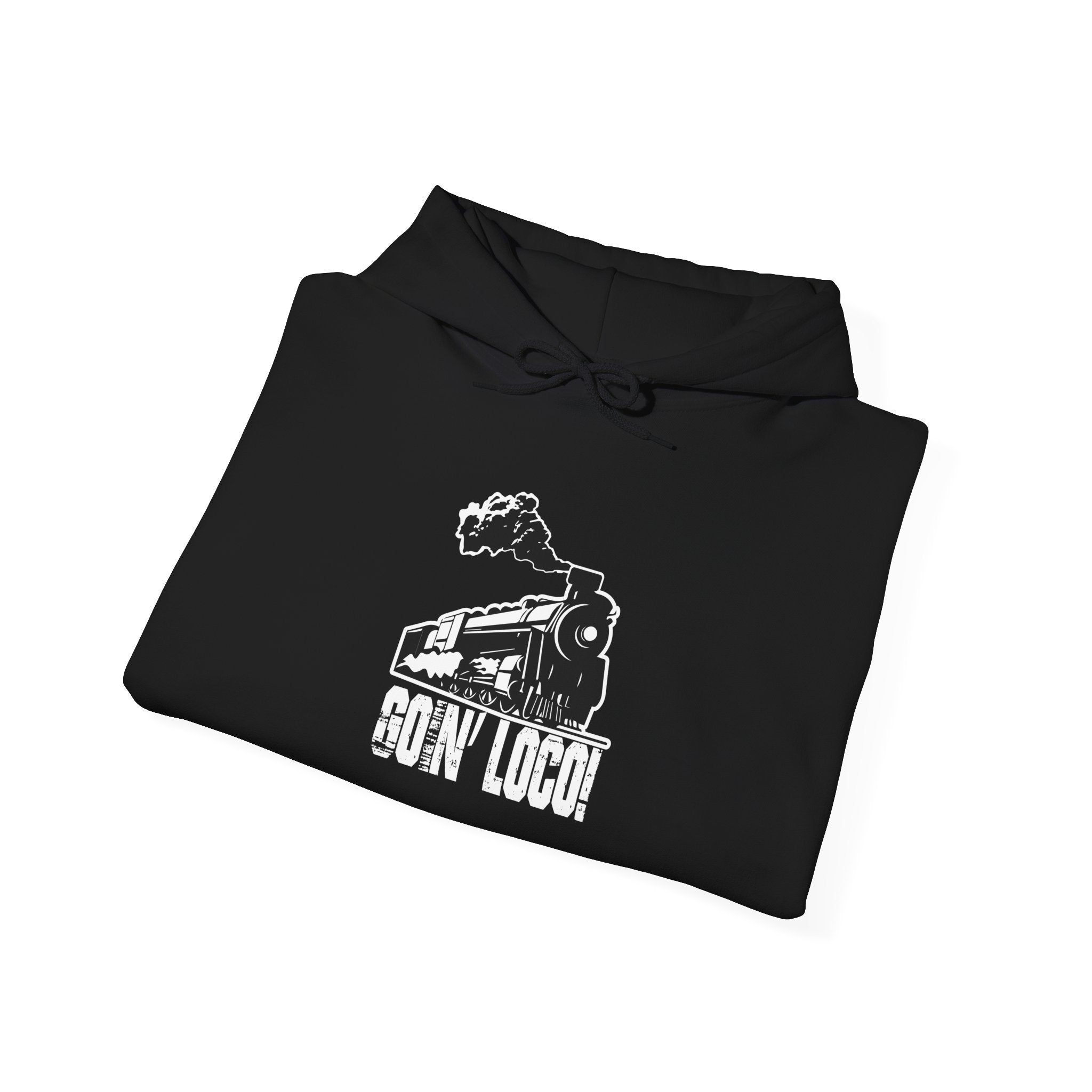 Train Locomotive Hoodie - 'GON' LOCO' Vintage Steam Engine Sweatshirt