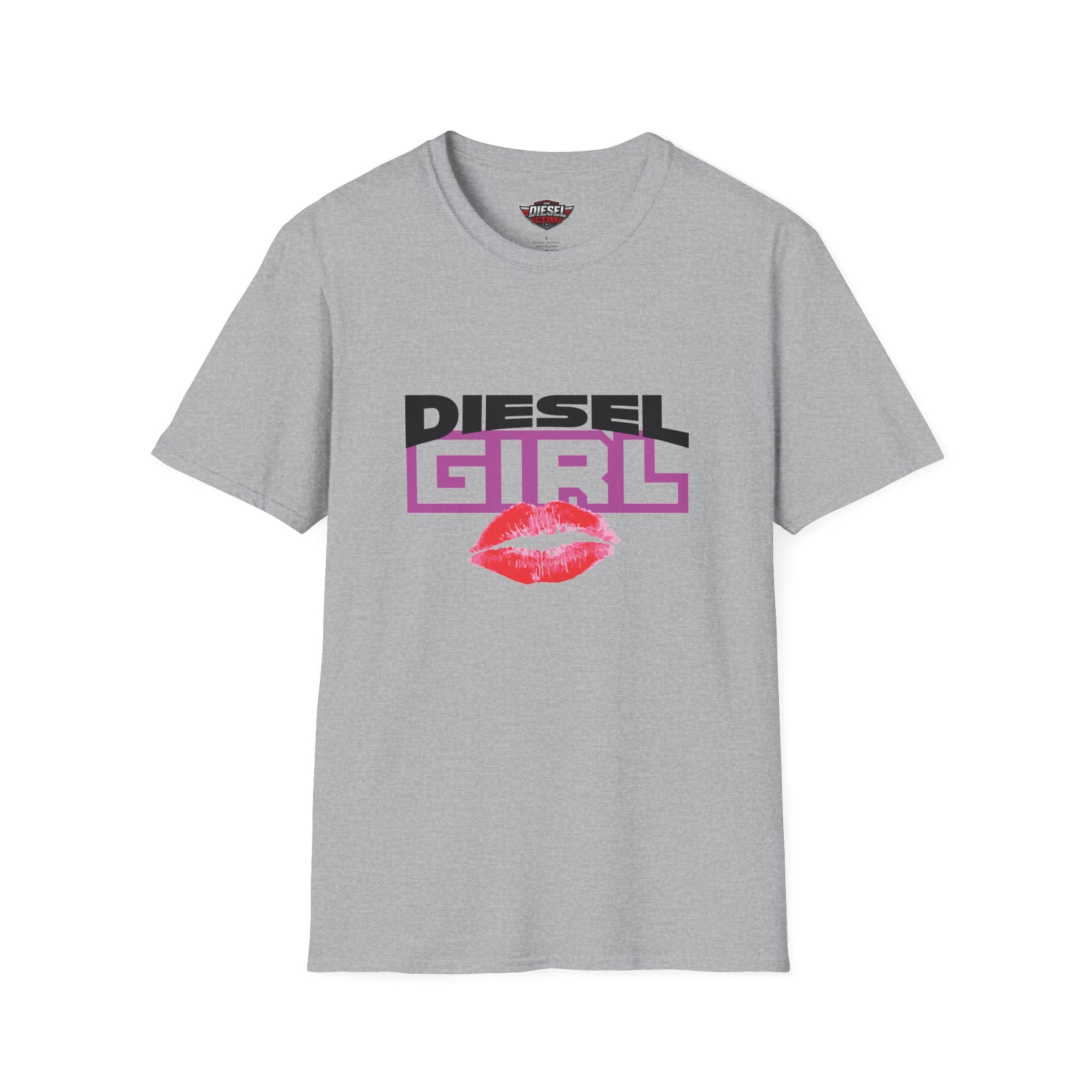 Diesel Girl T-Shirt — Retro Logo with Lip Print