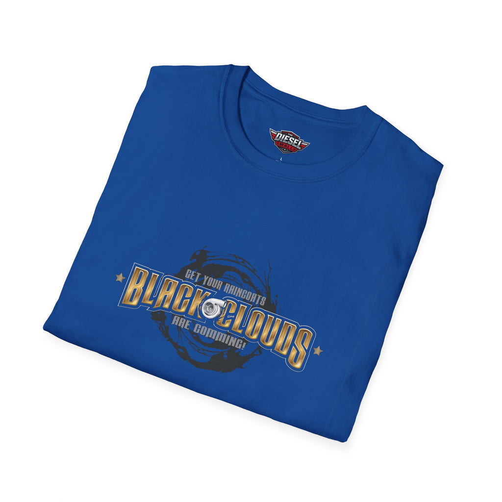 Black Clouds Graphic T-Shirt — Vintage Moon Logo Tee