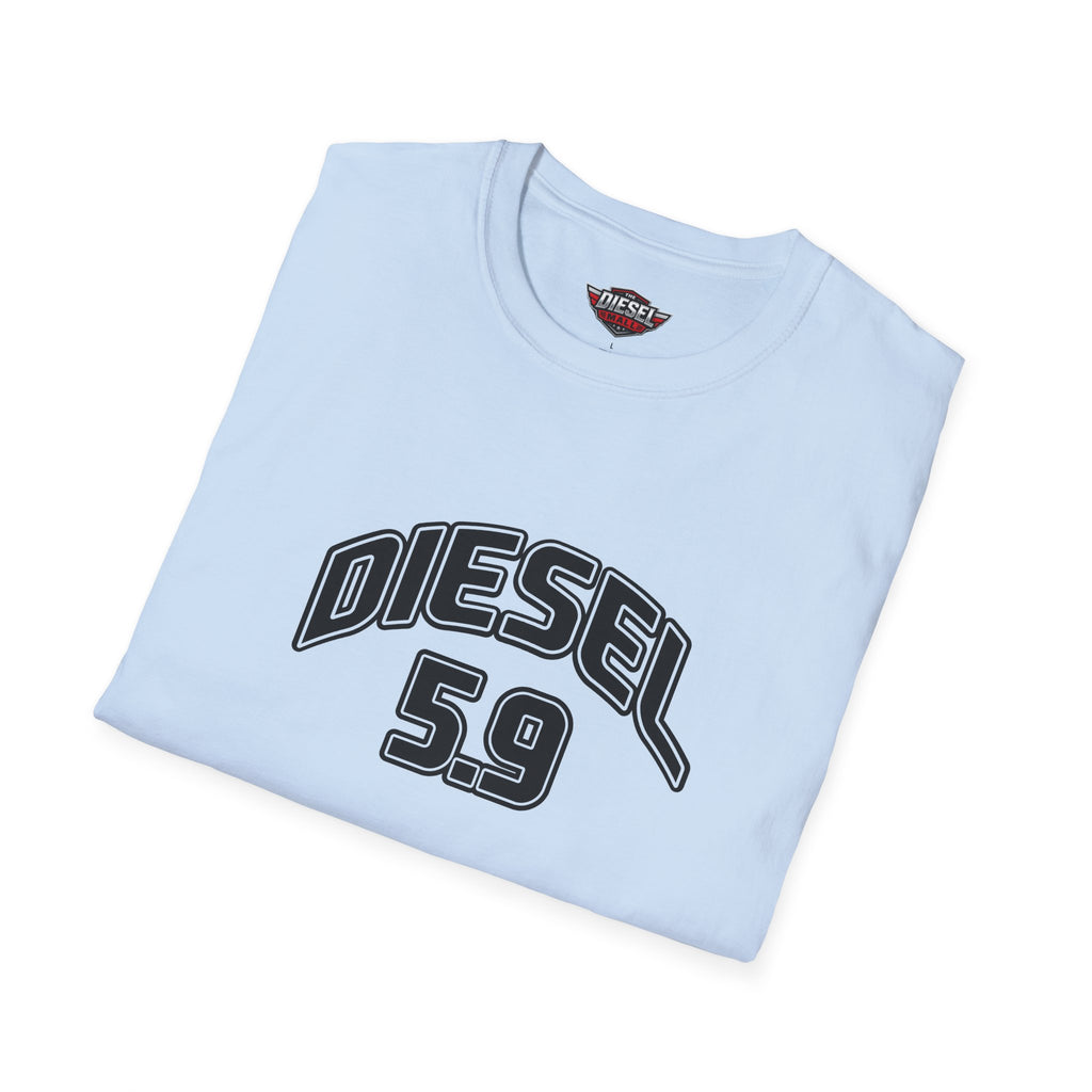 Diesel 5.9 Graphic T-Shirt — Truck Engine Retro Tee