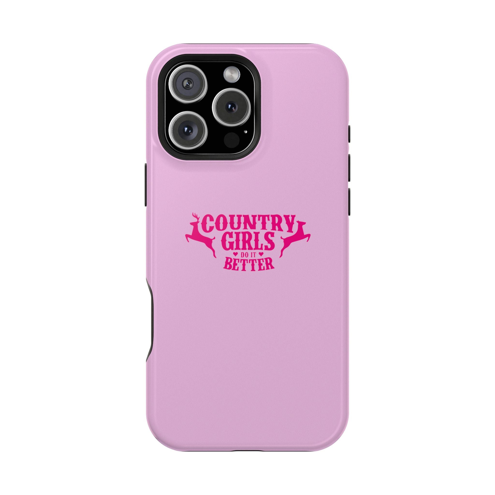 Country Girls Do It Better Pink Impact-Resistant Phone Case