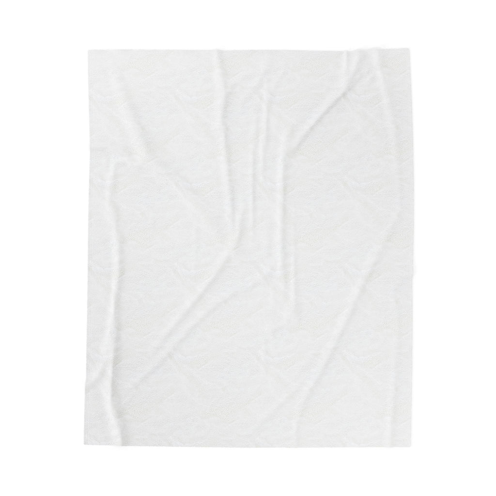 Velveteen Plush Blanket — "Real Trucks Don't Shift" Patterned Trucker Throw