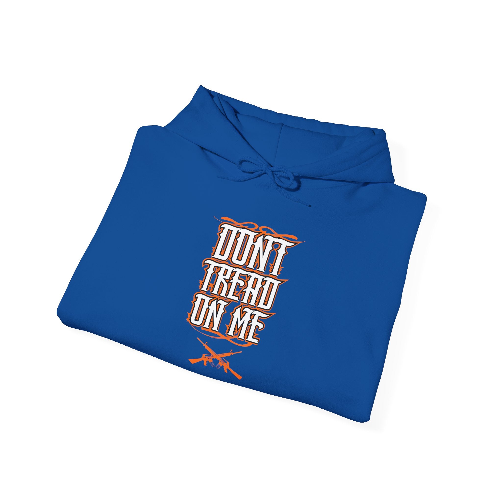 Don’t Tread On Me Hoodie - Retro Script with Crossed Rifles