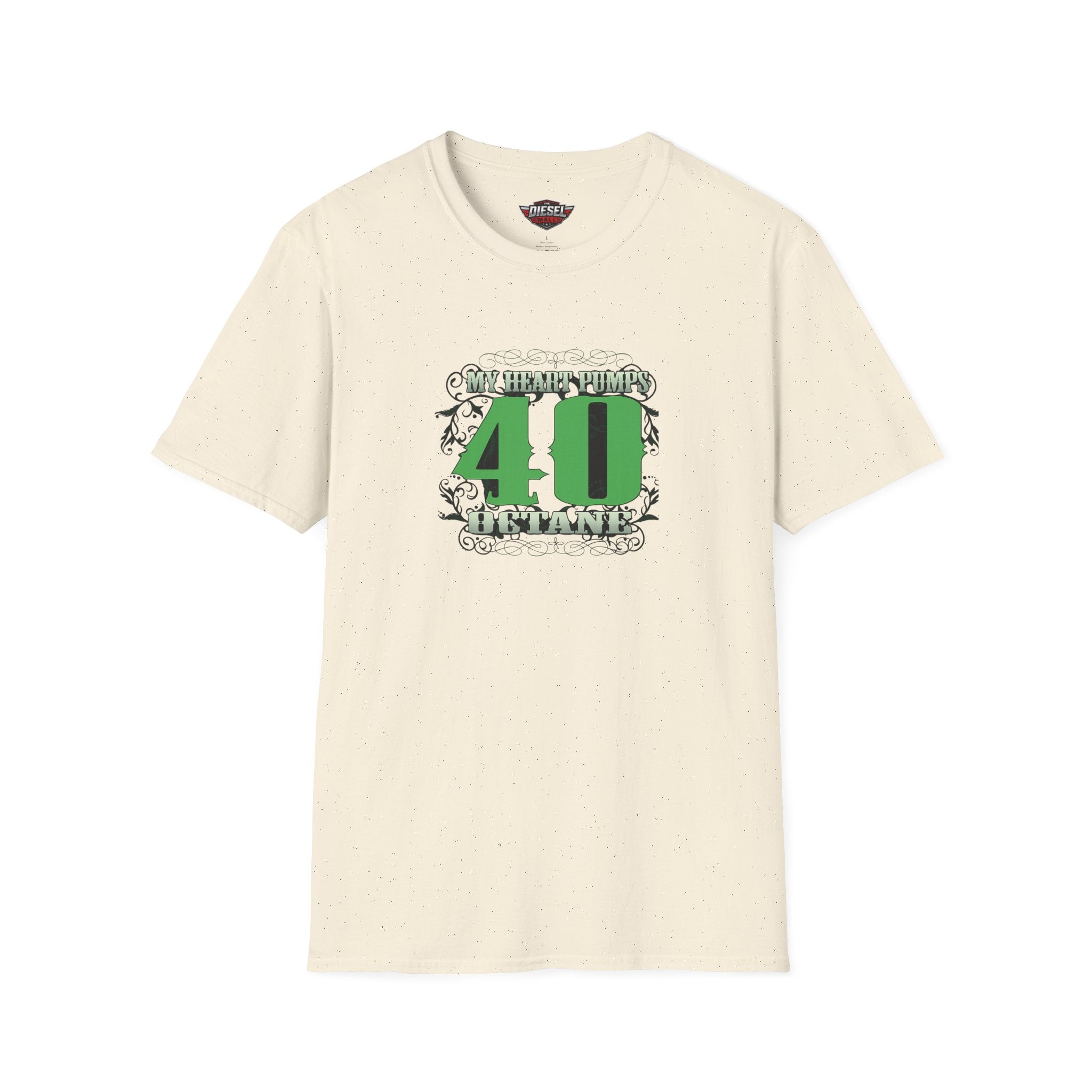My heart pumps 40 octane — Green Design Tee
