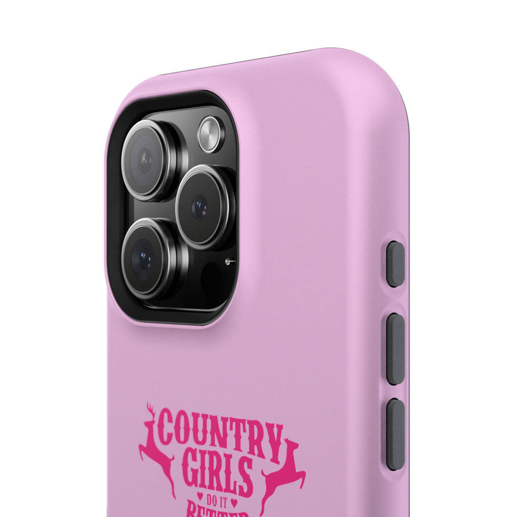 Country Girls Do It Better Pink Impact-Resistant Phone Case