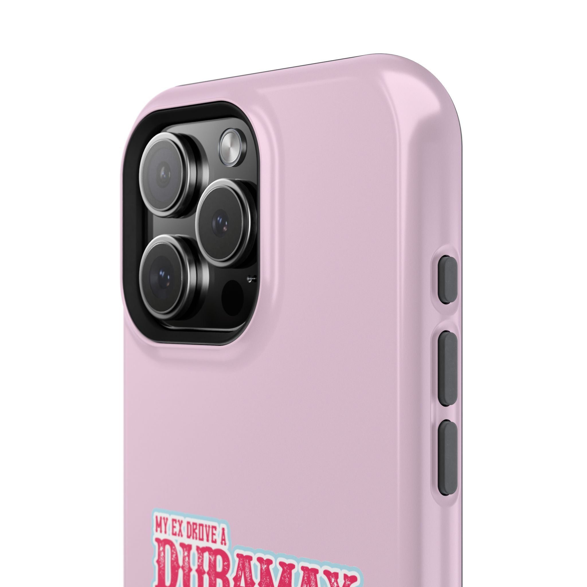 Duramax Phone Case — Impact-Resistant Pink Protective Case with “My Ex Drove a Duramax” Graphic
