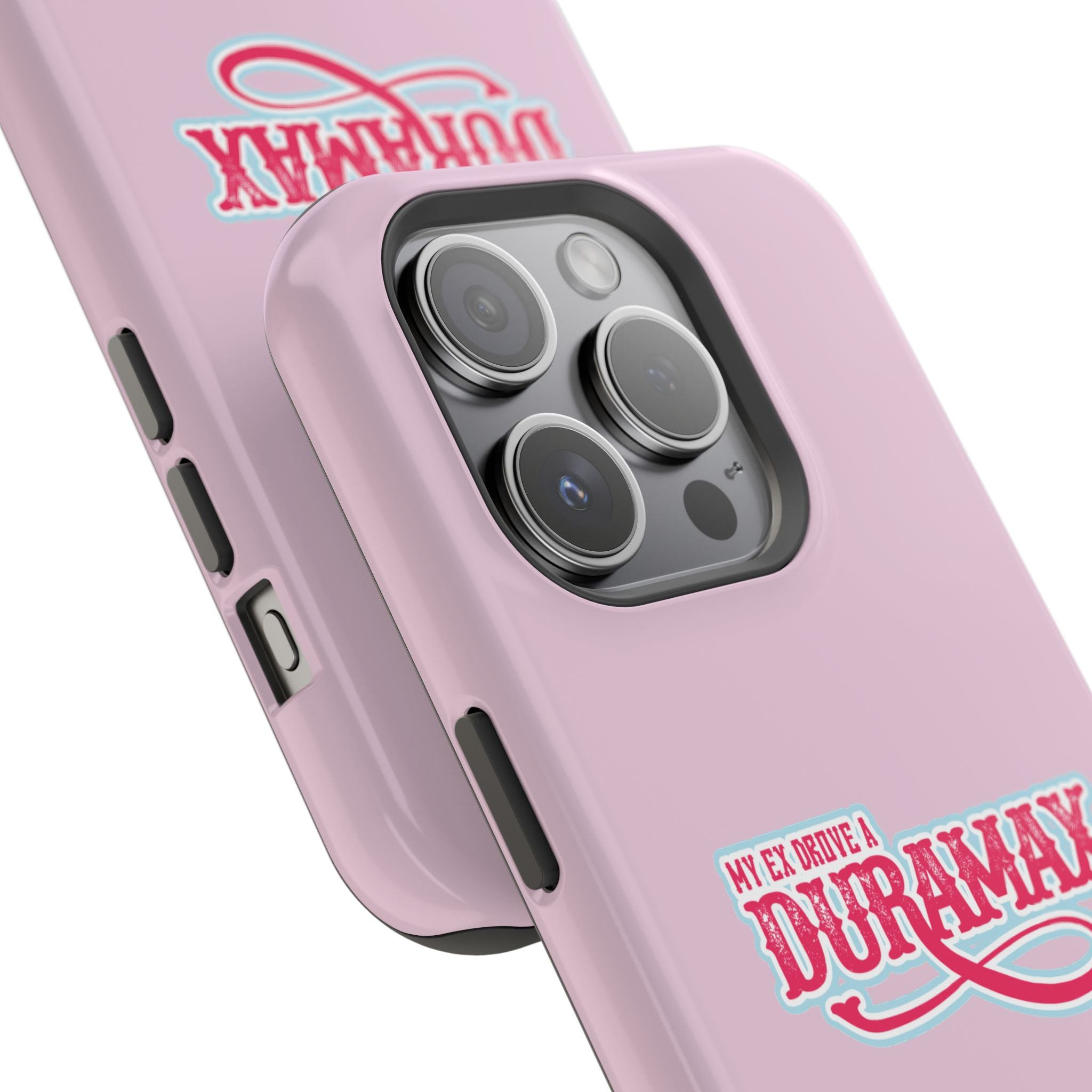 Duramax Phone Case — Impact-Resistant Pink Protective Case with “My Ex Drove a Duramax” Graphic