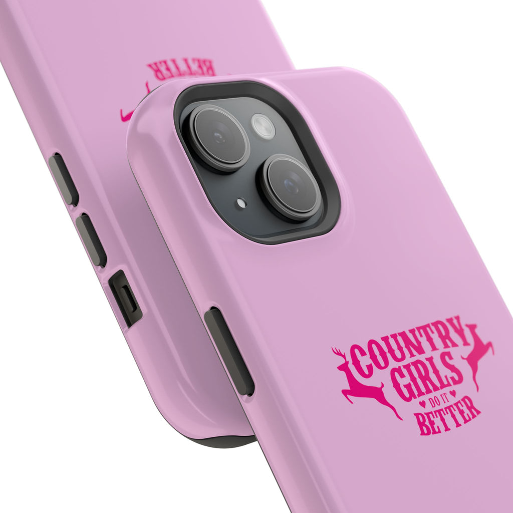 Country Girls Do It Better Pink Impact-Resistant Phone Case