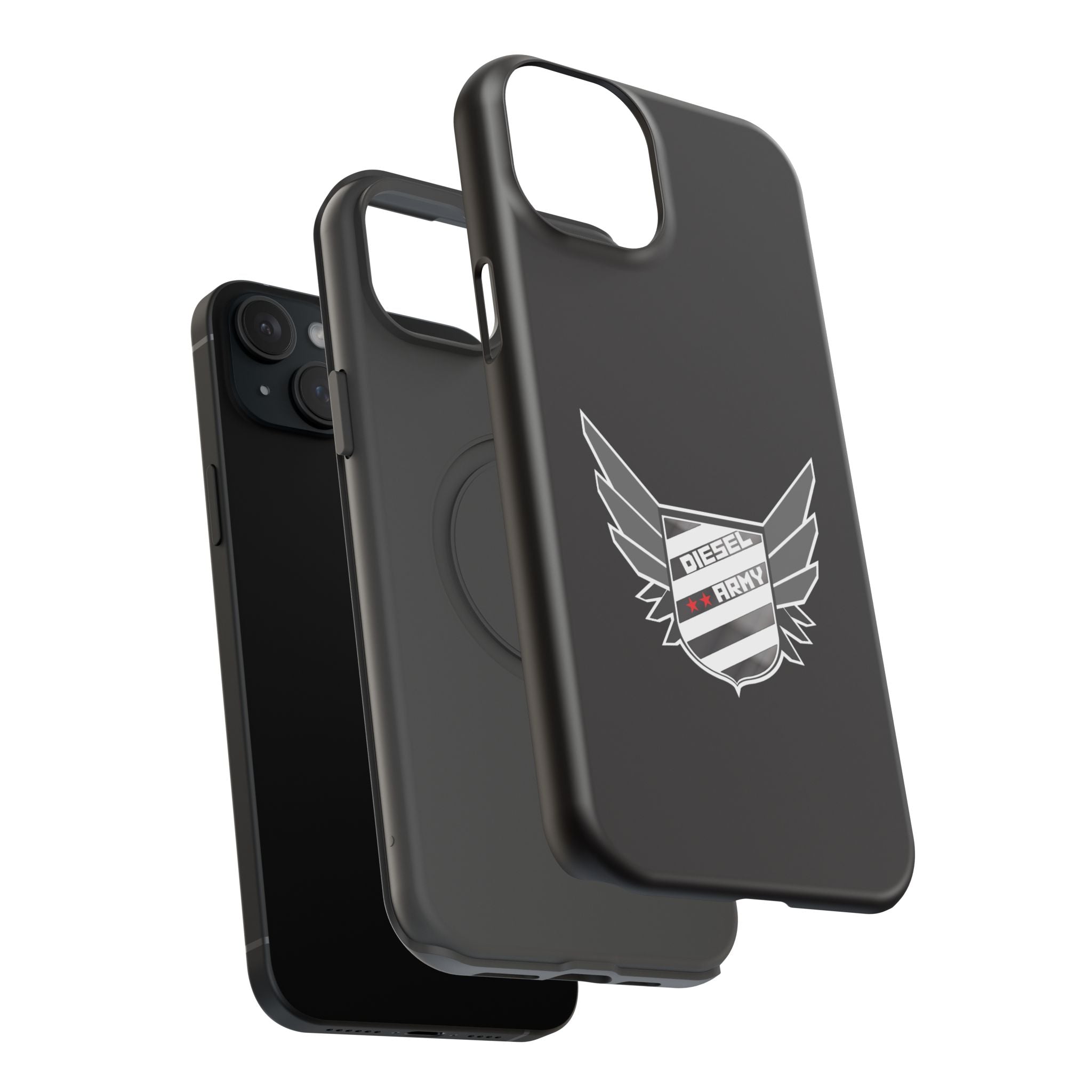 Phone Case — Black Diesel Army Emblem Impact-Resistant Case