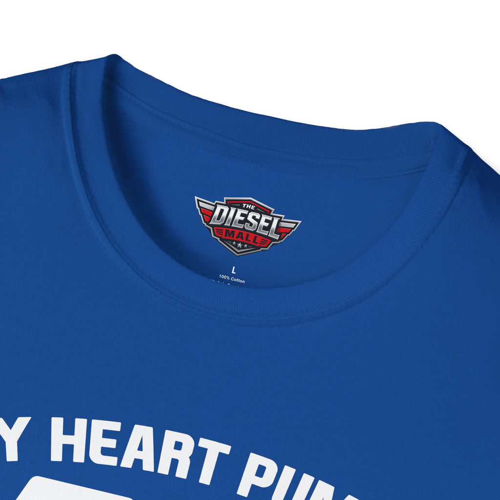 40 Octane T-Shirt — 'My Heart Pumps 40 Octane' Birthday Tee for Car Lovers