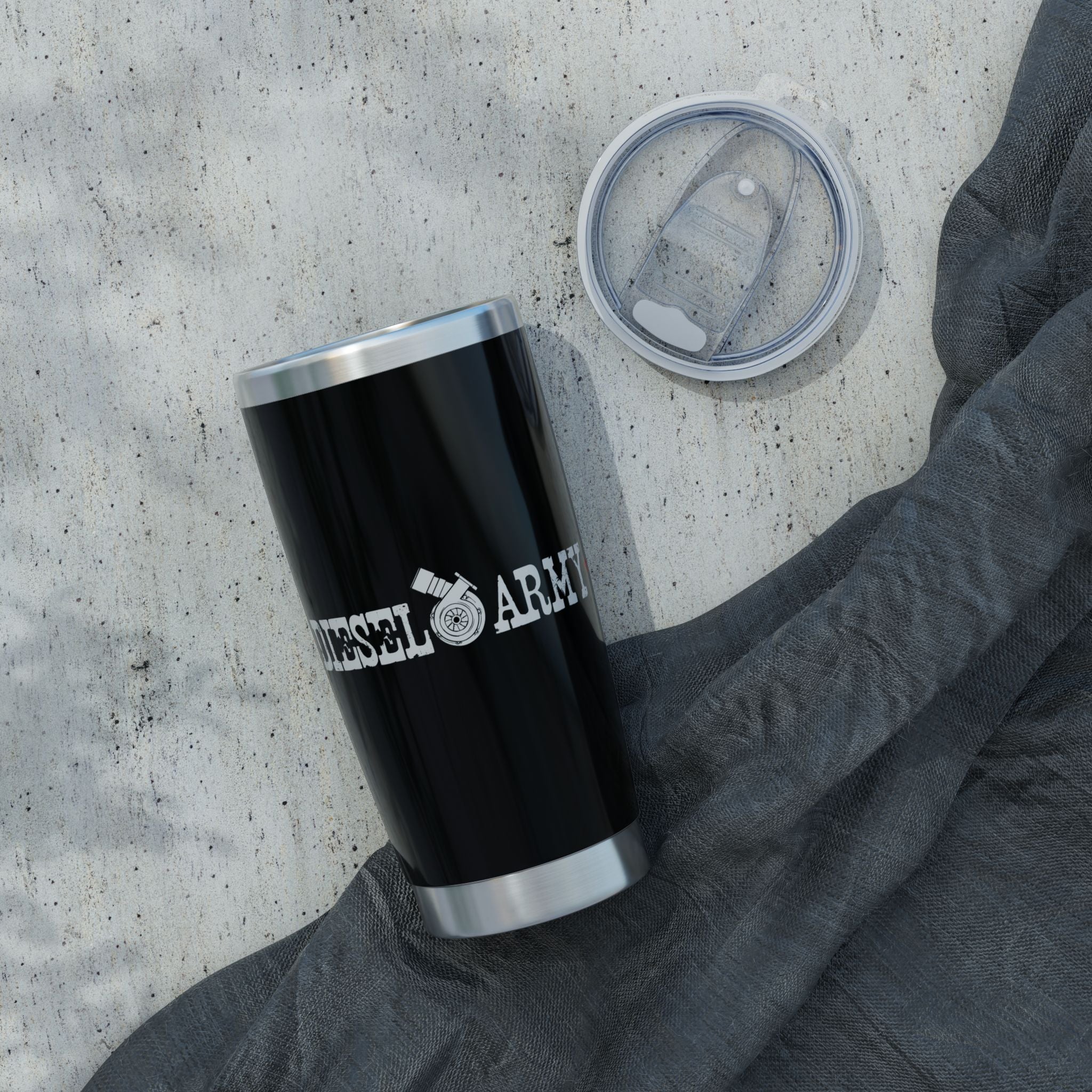 Diesel Army Logo 20oz Travel Tumbler — Insulated Stainless Steel Coffee Cup