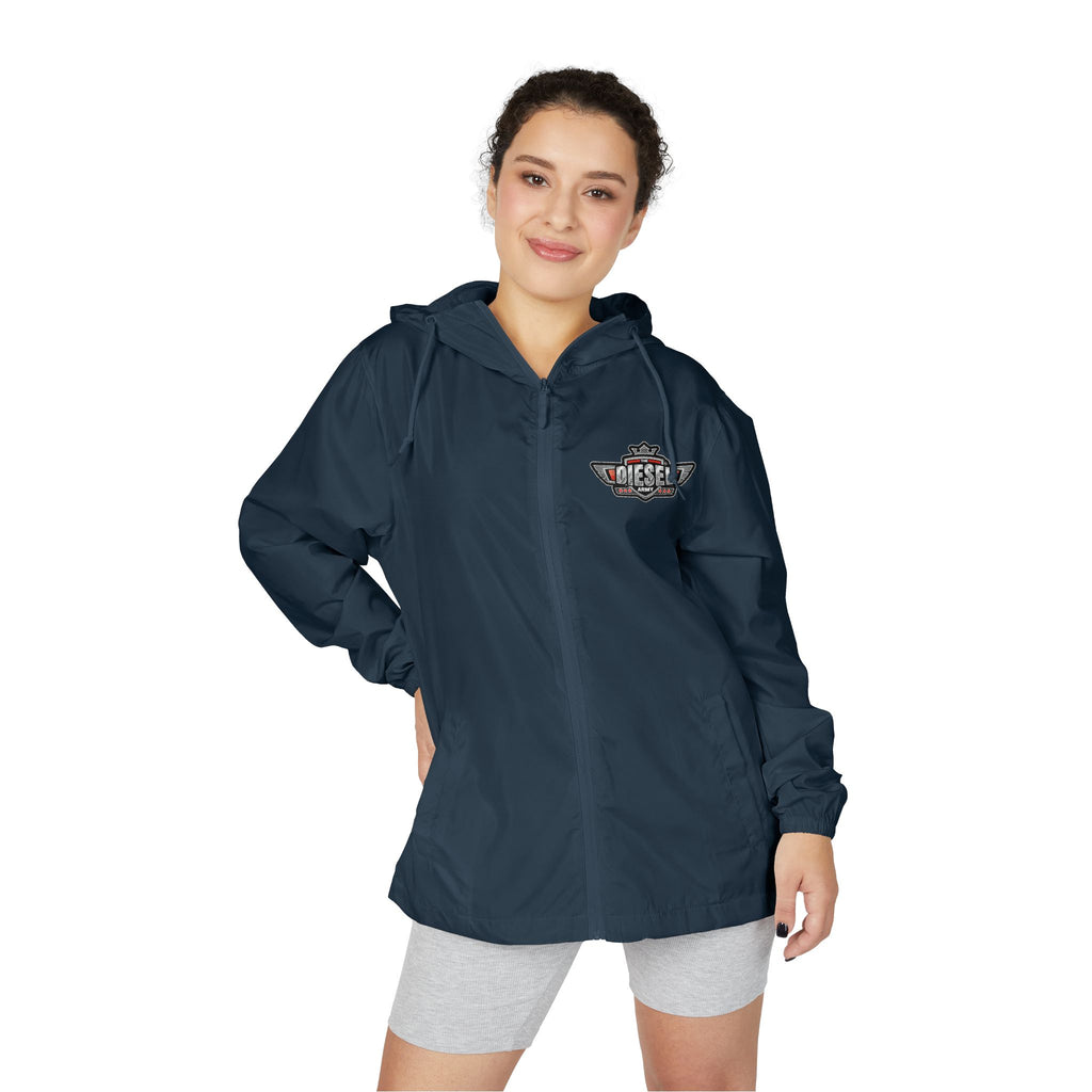 Windbreaker Jacket — 'The Diesel Army' Retro Badge Hooded Windbreaker