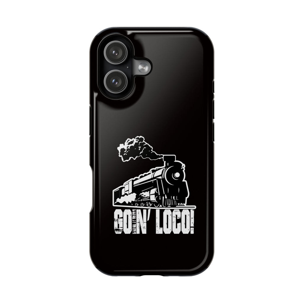 Train Graphic Phone Case — “Goin' Loco!” Impact-Resistant Protective Case