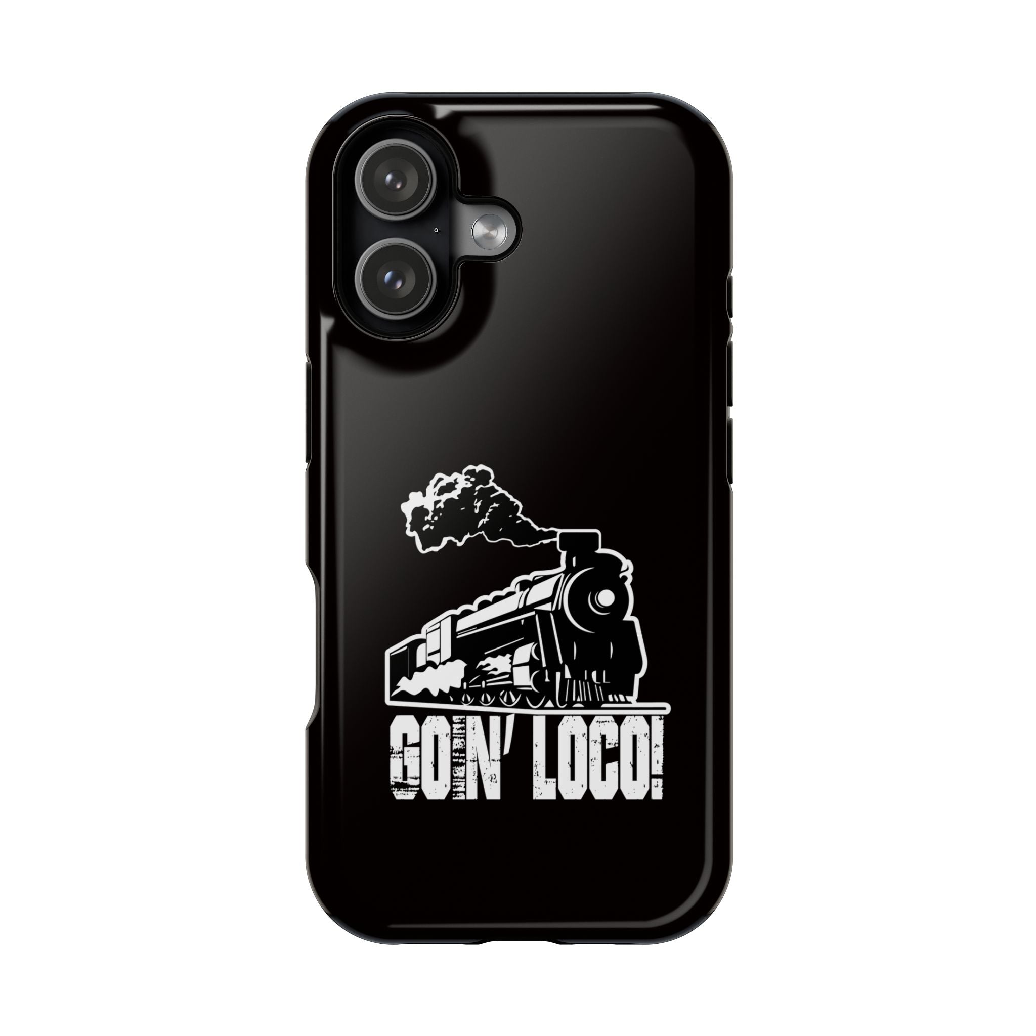 Train Graphic Phone Case — “Goin' Loco!” Impact-Resistant Protective Case