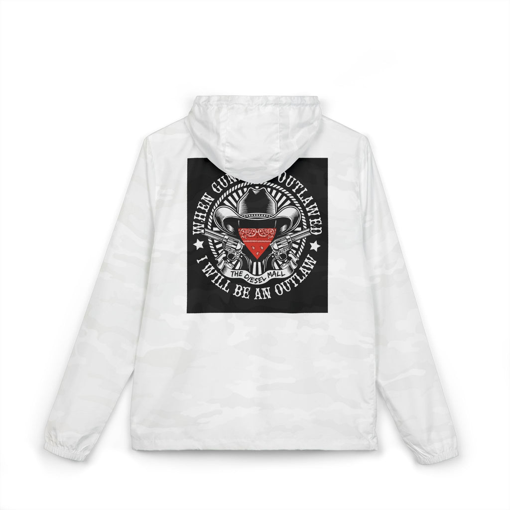 Windbreaker Jacket — Vintage Outlaw Patch Design