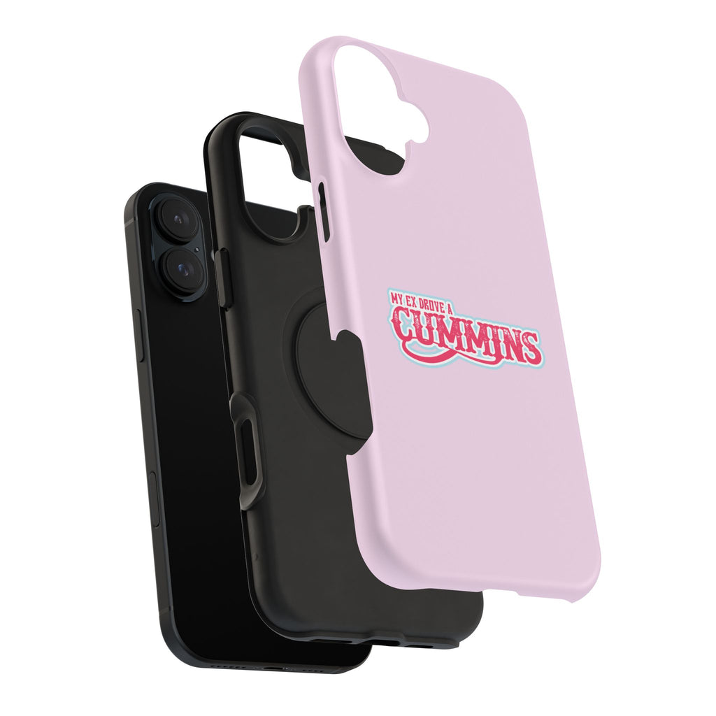 Impact-Resistant Phone Case — "My Ex Drove a Cummins" Pink Protective Cover