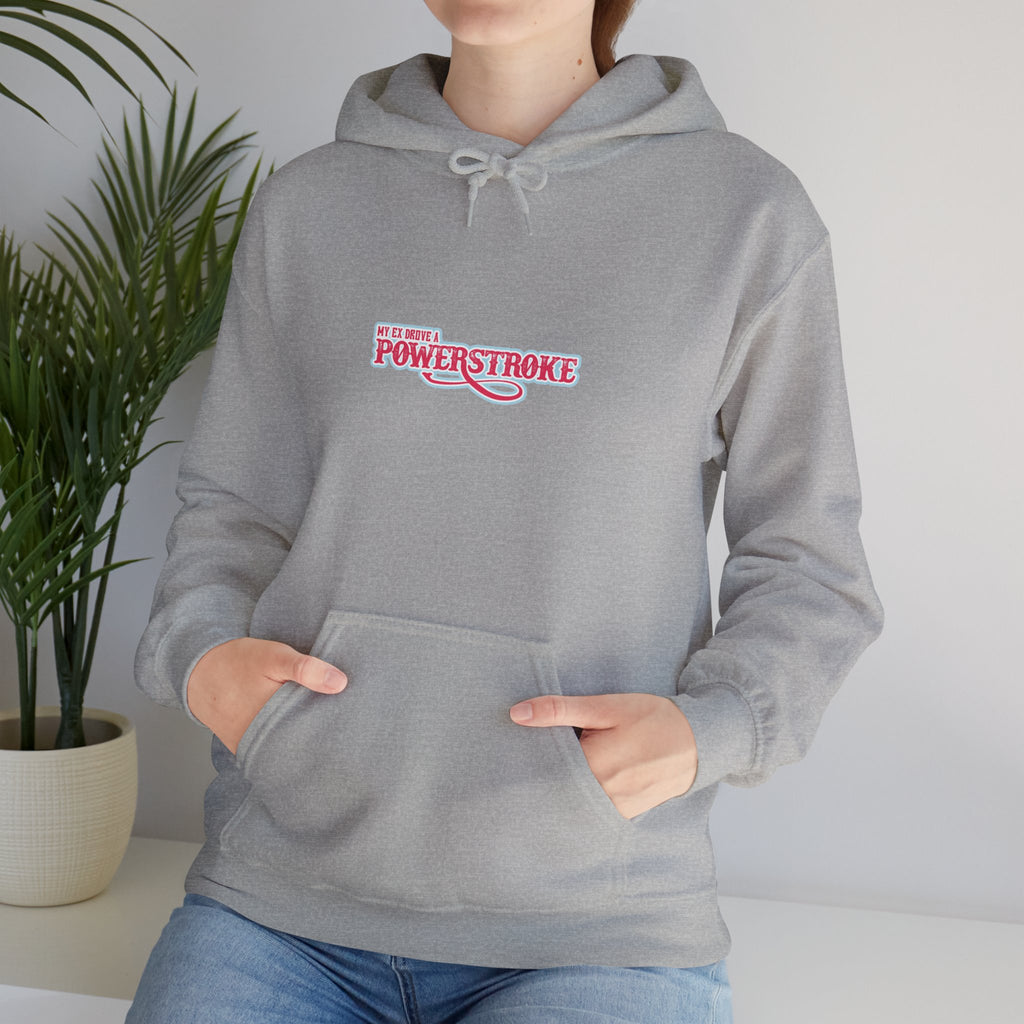 Powerstroke Logo Hoodie - Retro Pink Small Chest Graphic
