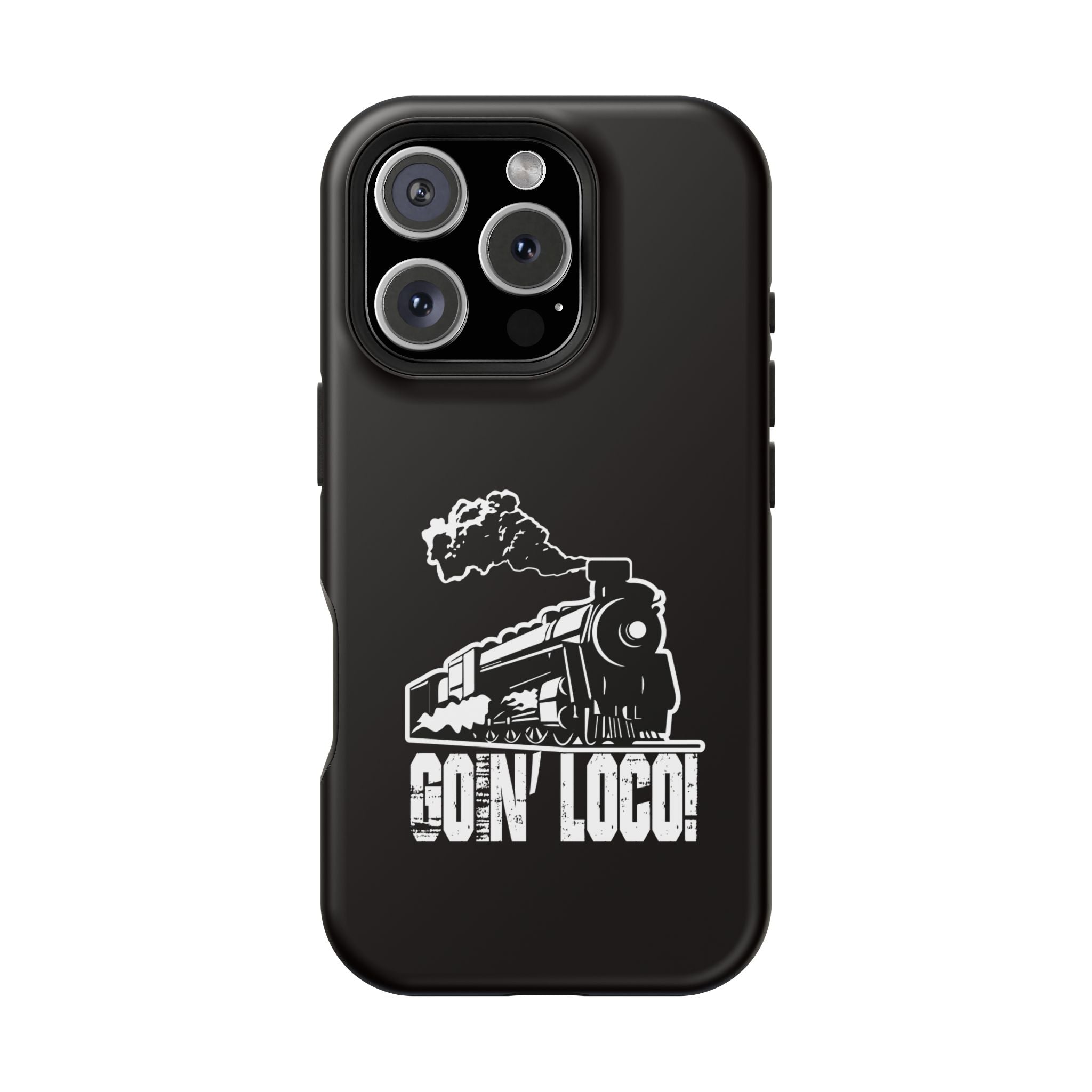 Train Graphic Phone Case — “Goin' Loco!” Impact-Resistant Protective Case