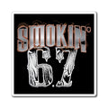 Smokin' 6.7 Car Fridge Magnet — Engine/Performance Racing Design