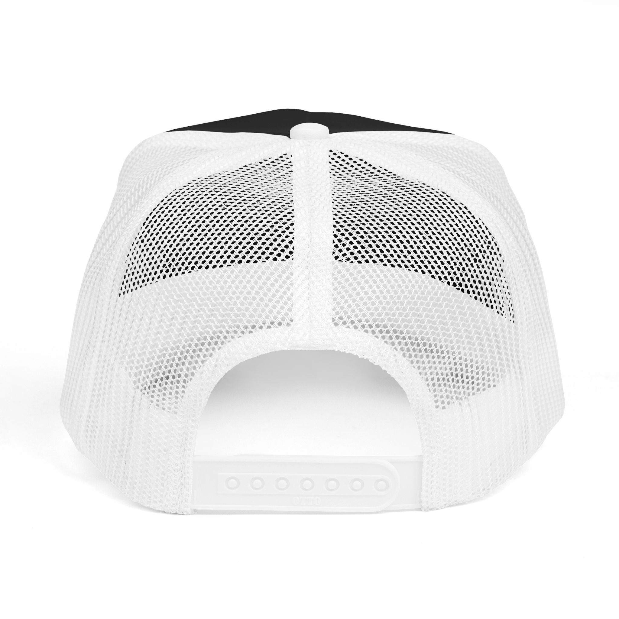 Smokey Skull Trucker Hat — Retro Biker Foam Cap