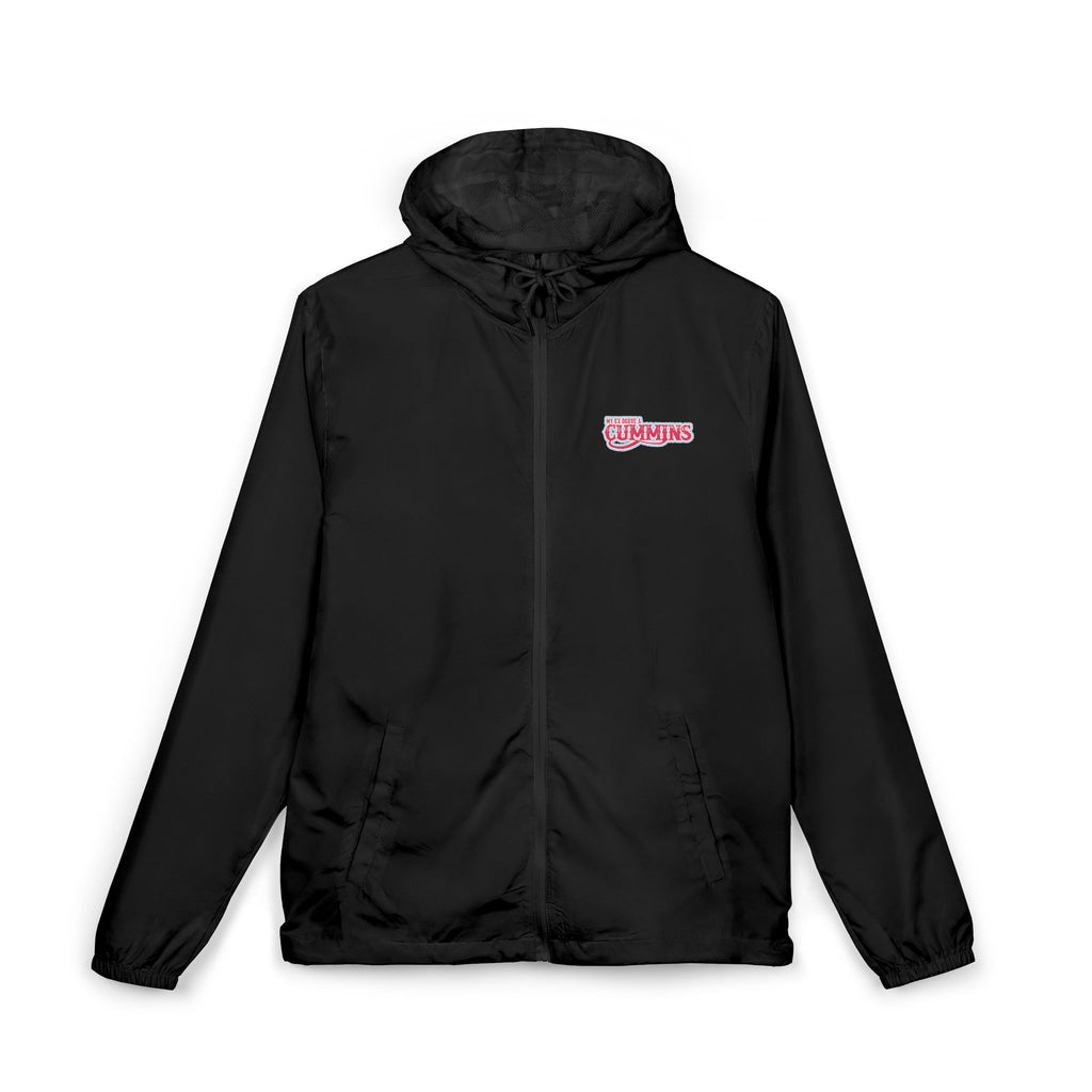 Windbreaker Jacket — 'My Ex Drove a Cummins' Pink  Logo Lightweight Hooded Windbreaker