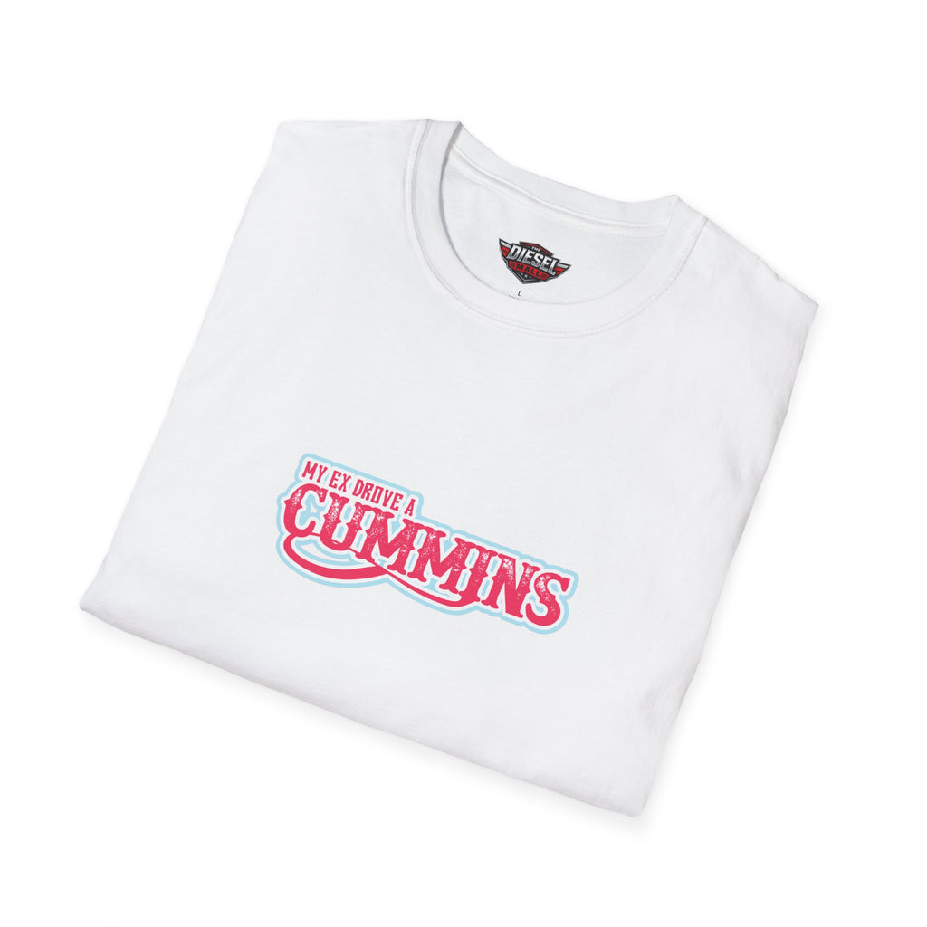 Cummins Vintage Logo T‑Shirt — Pink Retro Trucking Tee