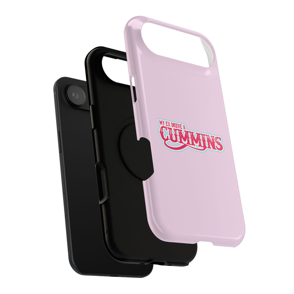 Impact-Resistant Phone Case — "My Ex Drove a Cummins" Pink Protective Cover