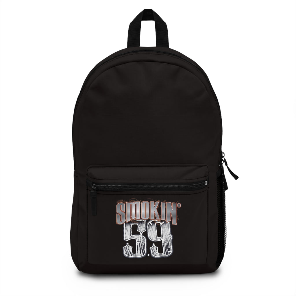 Smokin' 59 Vintage Racing Backpack — Retro Moto Number Graphic Bag