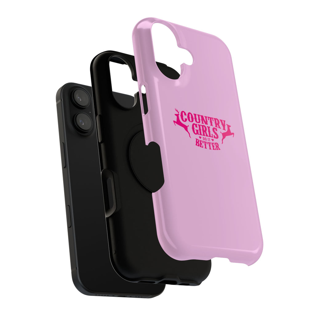 Country Girls Do It Better Pink Impact-Resistant Phone Case