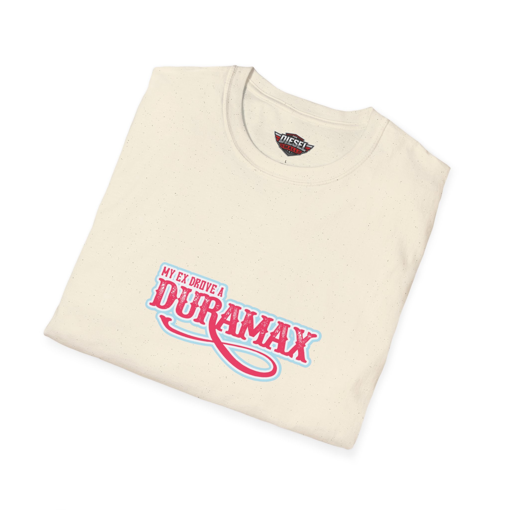 Duramax Script Logo T‑Shirt — Retro Pink Truck Enthusiast Tee