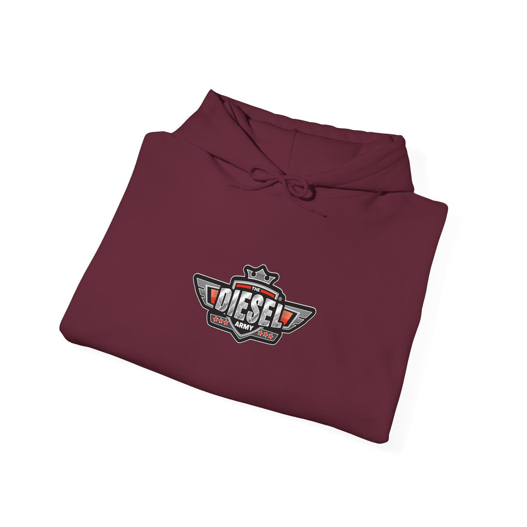 Diesel Logo Hoodie — Retro Motor Emblem Pullover