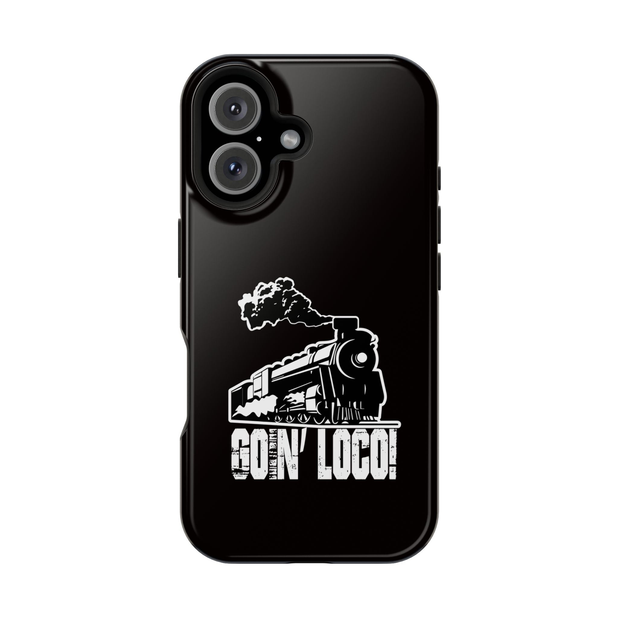 Train Graphic Phone Case — “Goin' Loco!” Impact-Resistant Protective Case