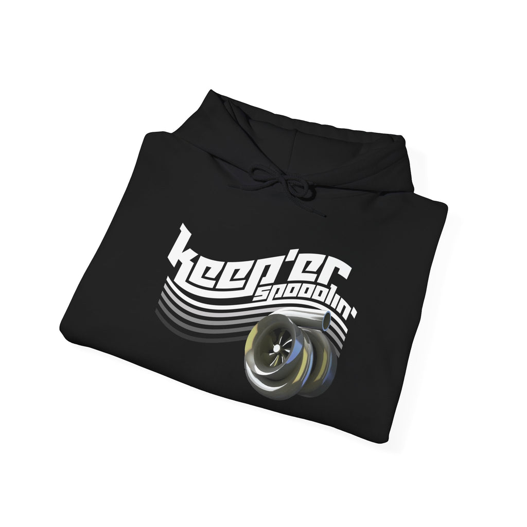 Keeper Automotive Hoodie — "Keeper Goodoline" Lens & Racing Stripe Design