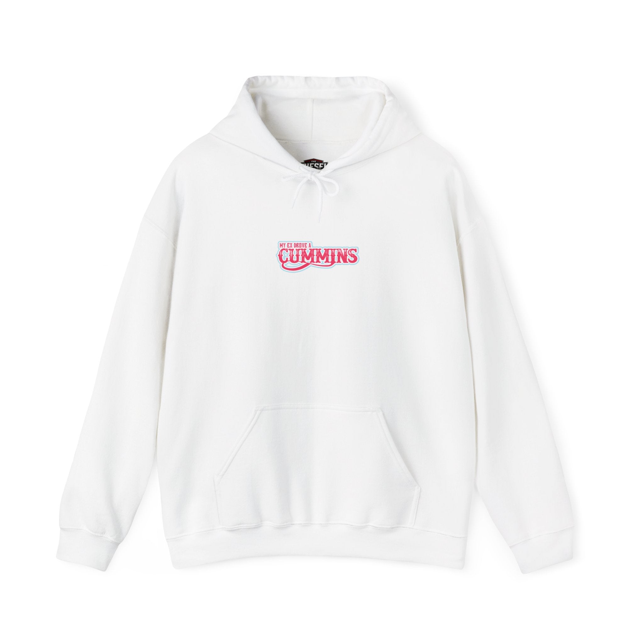 Cummins Pink Logo Hoodie - Retro Auto Mechanic Pullover