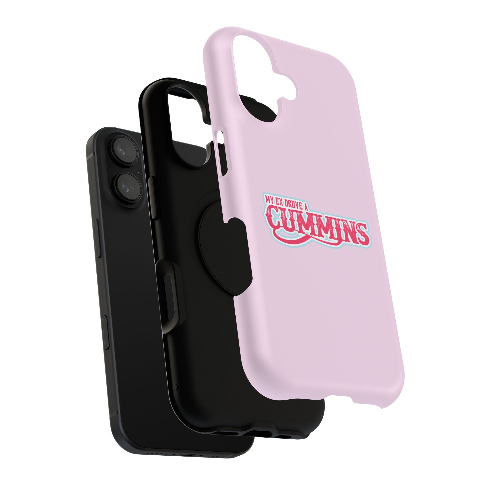 Impact-Resistant Phone Case — "My Ex Drove a Cummins" Pink Protective Cover