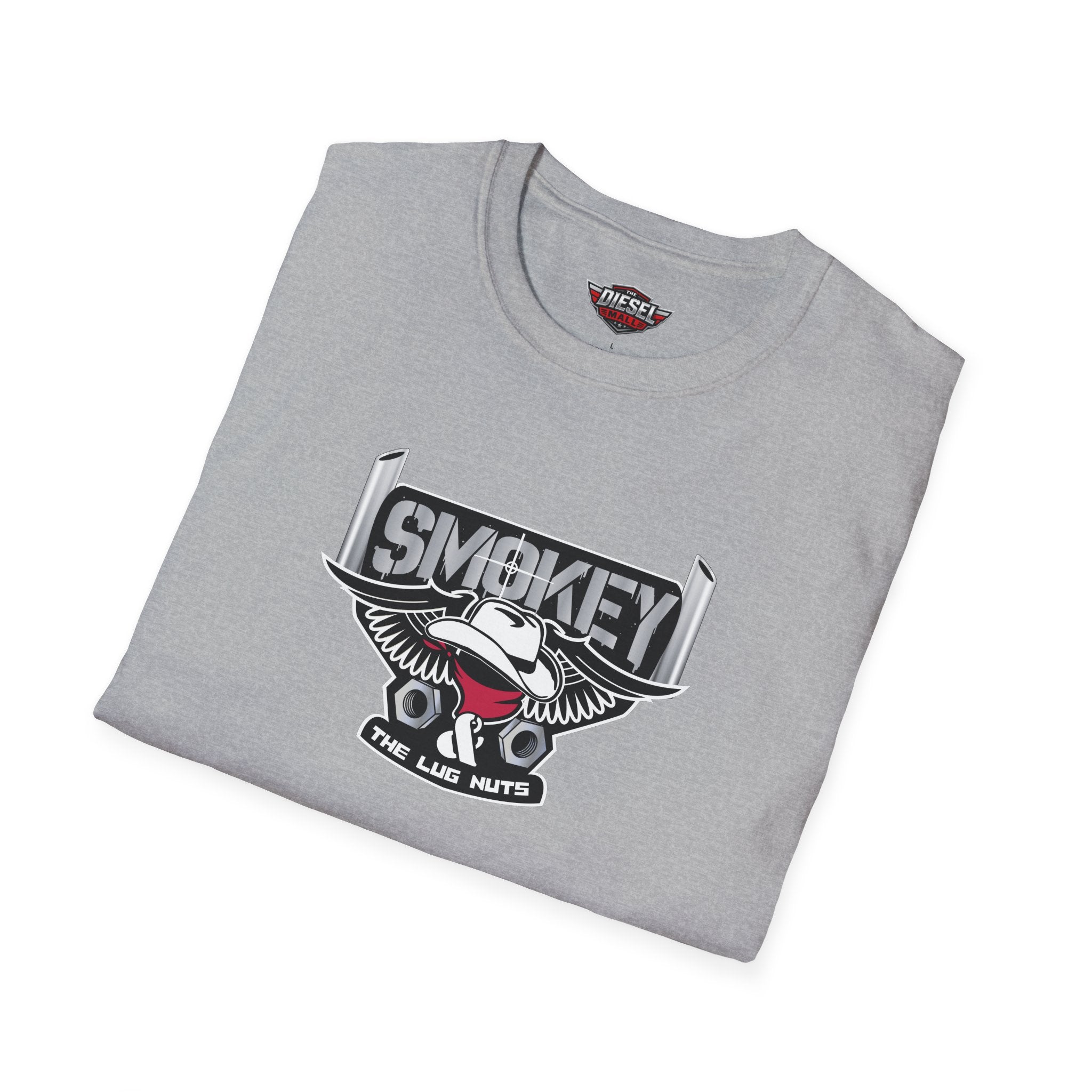 Smokey Motorcycle Eagle T-Shirt — Retro Biker Emblem Tee