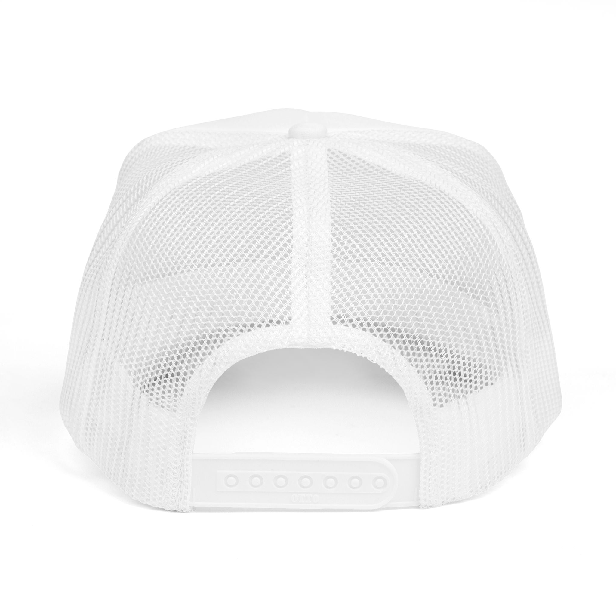 Smokey Skull Trucker Hat — Retro Biker Foam Cap