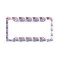 American Flag "DIESEL" License Plate Frame — Patriotic Truck Decal Accessory