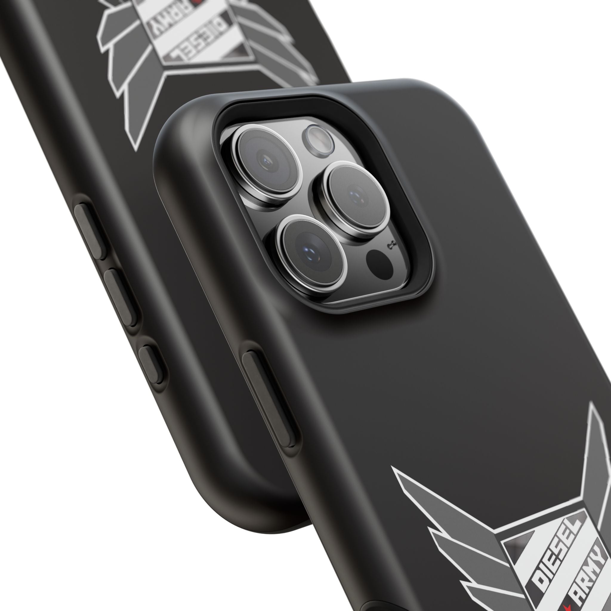 Phone Case — Black Diesel Army Emblem Impact-Resistant Case