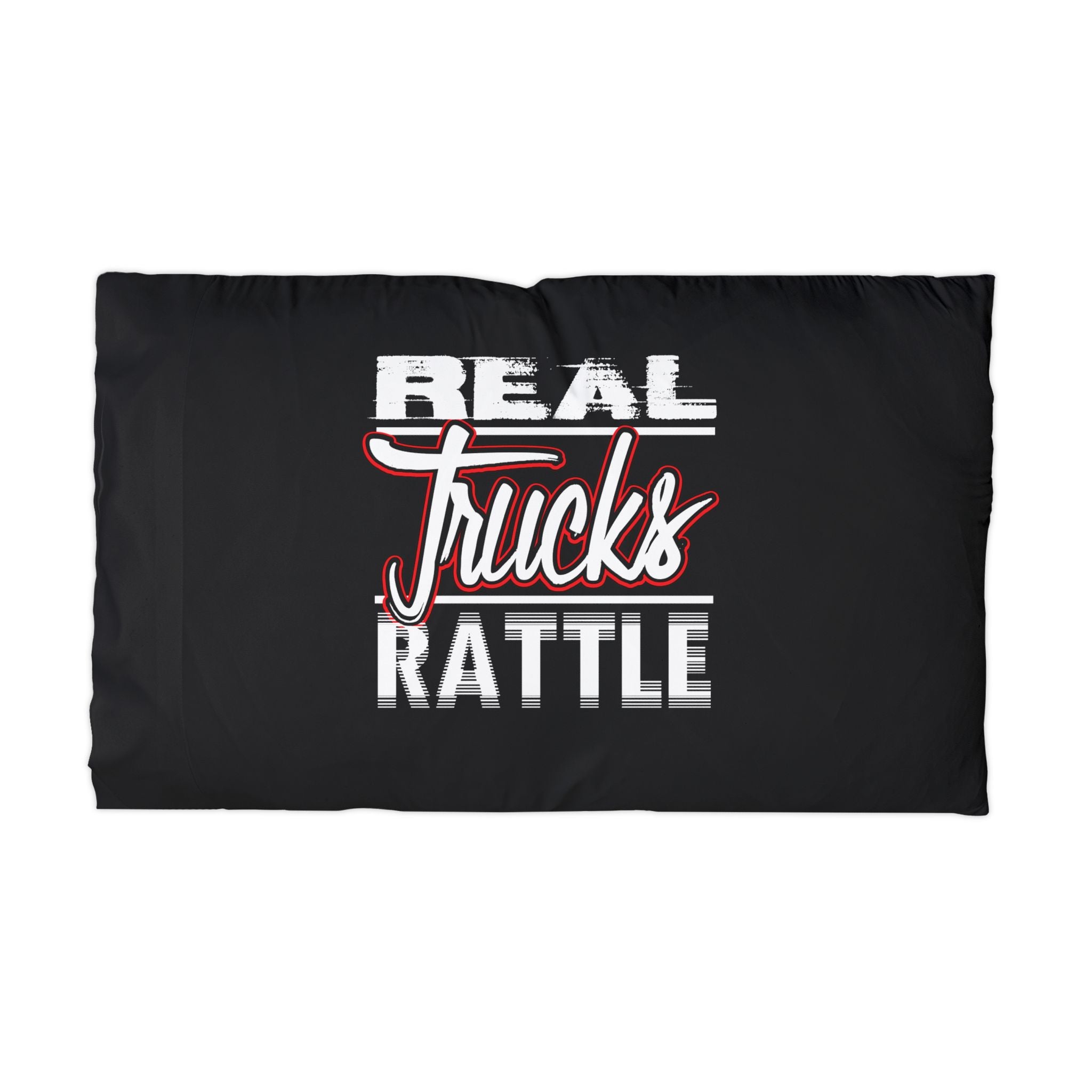 Pillowcase — "Real Trucks Rattle" Microfiber Pillowcase for Truck Lovers